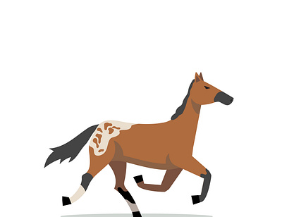 Runing Horse 3d animal animation design graphic design illustration motion graphics run runing horse