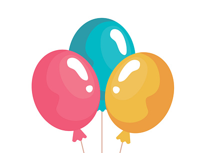 Balloon art balloon design graphic design high resulation illustration motion graphics multi color