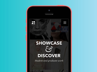 Mobile Landing Page for a Creative Student Hub