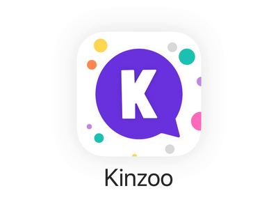 Kinzoo App Icon animation app icon branding logo messaging app