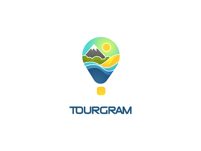 Tourgeram brand brand design branding design flat illustration graphic deisgn graphic design identity design logo logo design vector