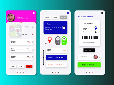 real-time bus app logo ux
