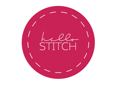 Hello Stitch Logo design logo