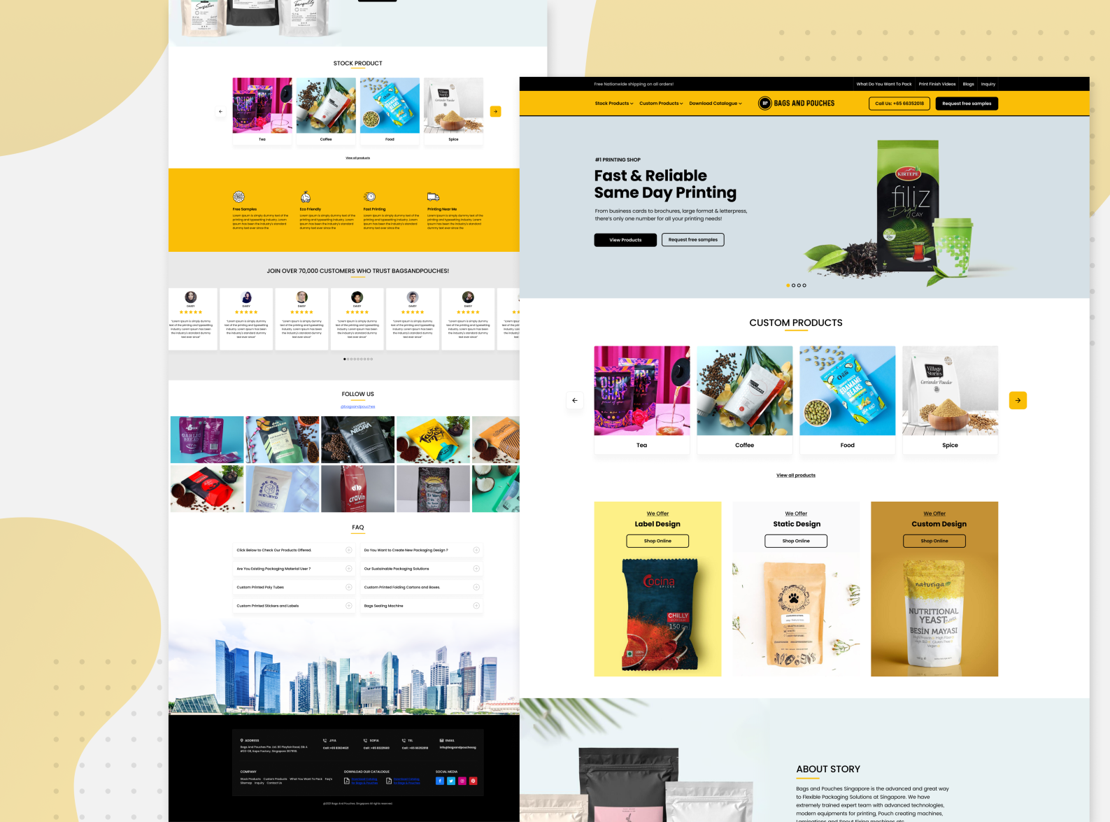 Bags & Pouches Website by Pixxelu Digital Technology on Dribbble