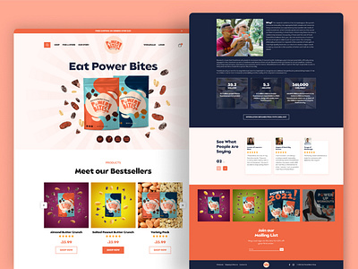 Eat Power Bites - Landing Page