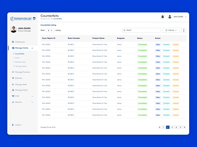 PHL Dashboard admin dashboard design clean uiux dashboard counterfeit listing dashphl dashboard design graphic design hj illustration phl dashboard ui ux