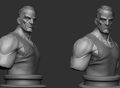 3D male character modeling 3d design