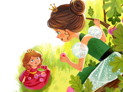 2D fairy tale illustration 2d childrens illustration 2d fairy tale illustration design drawing