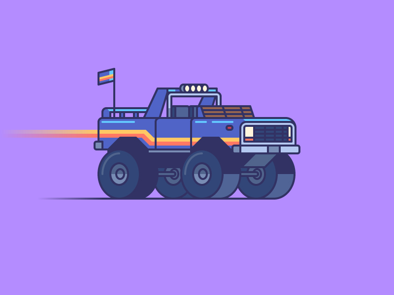 Ready Player One - Monster Truck by Pedro Guerreiro on Dribbble