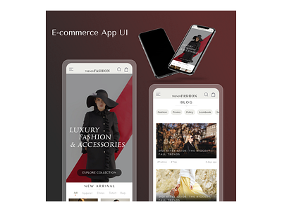 E-commerce App UI app design branding design mobile ui typography ui ux