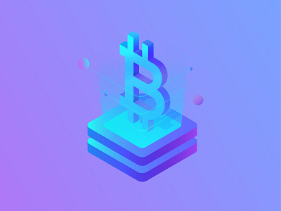 Bitcoin bitcoin block chain crypto crypto currency icon illustration web