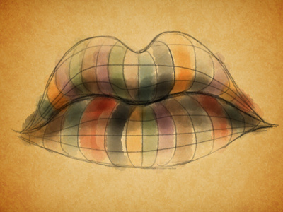 Lips color lips paint