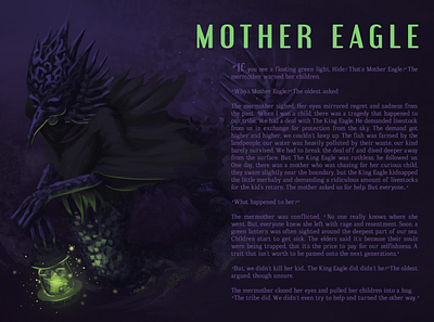 02. Mother Eagle digitalart digitalillustration flashfiction illustration mermaychallenge