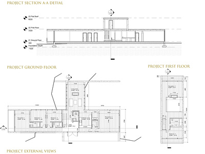 PADRE BOTTE HOUSE, PORTUGAL 2d plans elevations interior designing sections