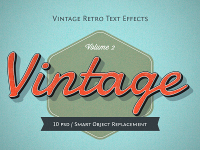 Retro Style Text distressed old style retro text typography vintage