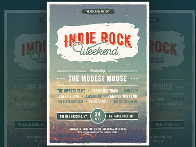 Indie rock flyer