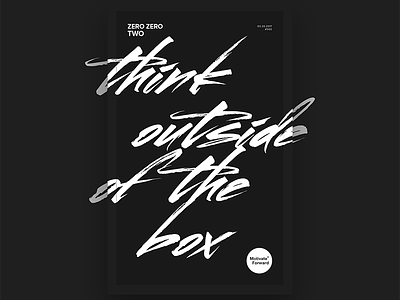 Think outside of the box motivate motivation poster think out of the box