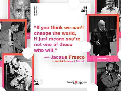 Jacque Fresco futurism gallery jacque fresco portrait poster poster design quote