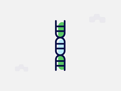 Minimal DNA Illustration dna illustration minimal