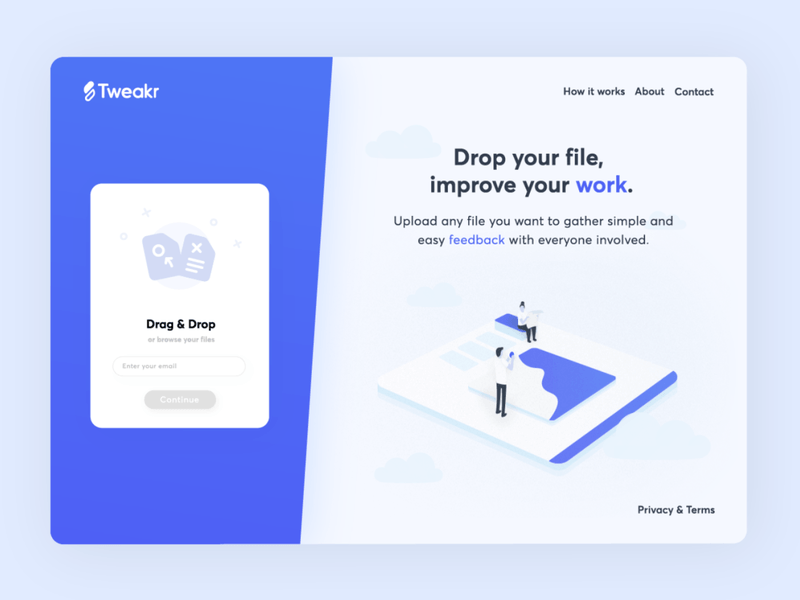 Tweakr.io - Visual Feedback solved app app animation collaborate collaboration feedback landing design landingpage landingpagedesign tweakr ui animations