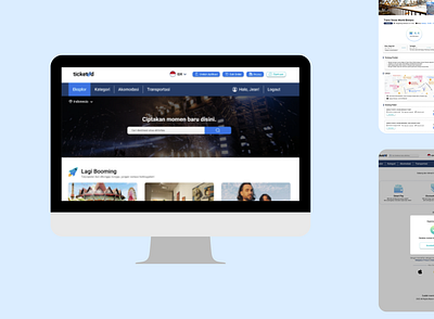 Ticketed Web App ticketing app ui ux design web design