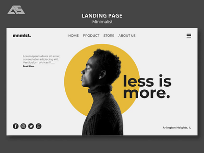 Minimalist Landing Page Design