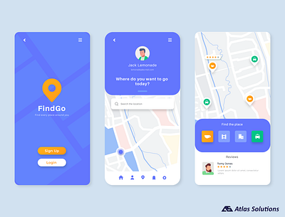 Location App UI 3d animation app branding design graphic design illustration logo motion graphics typography ui ux vector