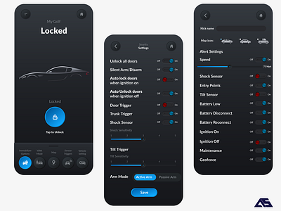 Car app UI Design
