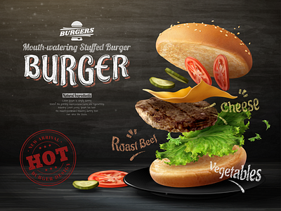 Fast Food Design 3d animation app branding design graphic design illustration logo motion graphics typography ui ux vector