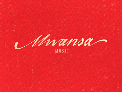 Mwansa Music alternative australia forsuregraphic freelance fsg handwriting identity lettering lithuania logo music red rock vector version visual white