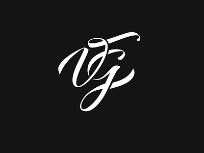 VG beuty blackandwhite branding calligraphy classic custom elegant flow handlettering lettering logo logomark mark process script script lettering sophisticated type typography vector