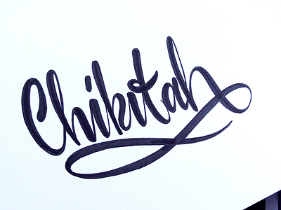 Chikitah calligraphy commerce forsuregraphic identity internet lettering logo paper sakura sketch surf type