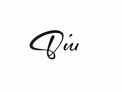 Diu classic diu flow handwriting identity internet lettering modern online shoes vector visual