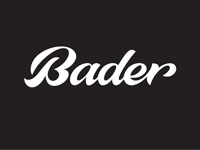 Bader bader brand identity branding calligraphy custom goodtype handtype handwritten identity lettering logo process script sketch typography ux