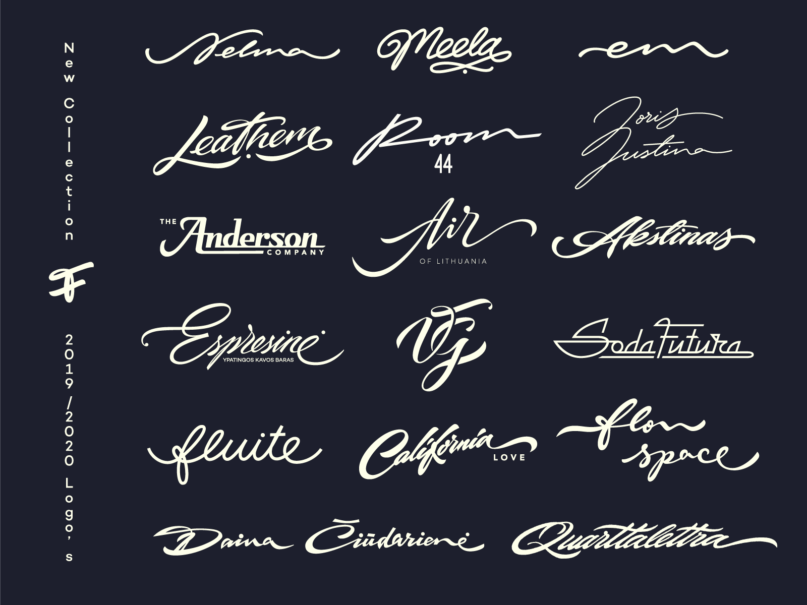 2019/2020 lettering logo's by ForSureLetters on Dribbble