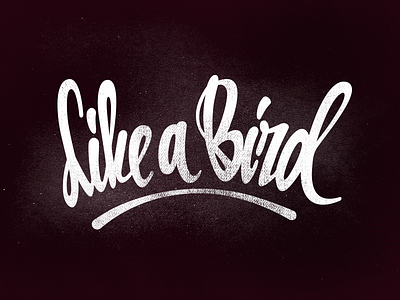 Like a Bird card gift handcrafted handwriting identity lettering logo traveling type typedesign
