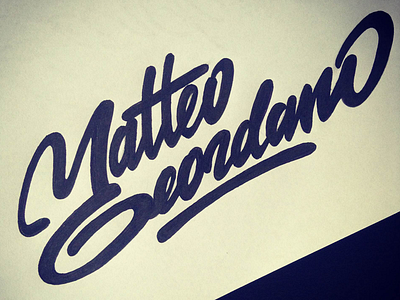Matteo Geordano custom flow forsuregraphic identity lettering logo personal sketch type