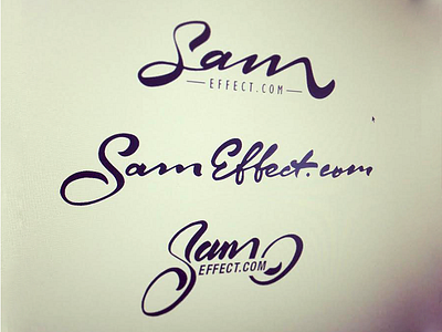 Sam Effect.com custom flow forsuregraphic lettering logo name personal rough sam type vector