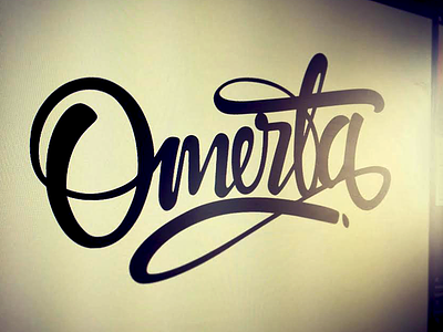 Omerta calligraphy curvy flow forsuregraphic graphic hip hop lettering lithuanian logo omerta type urban