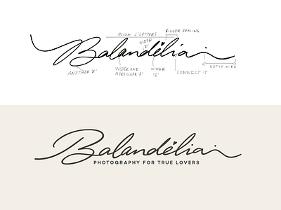 Balandėliai (process) branding brush calligraphy custom flow handwritten lettering logo logo design logolearn logotype process sketch type typography unique wedding weddinglogo