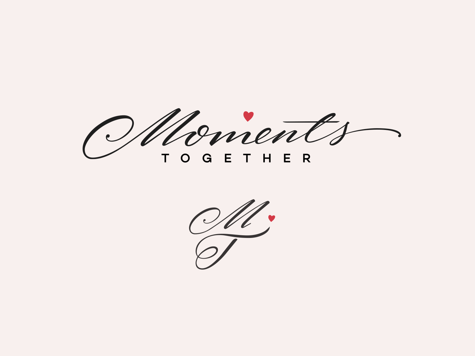Moments Together branding calligraphy cosy custom gif handtype handwritten lettering logo moments personality picnic pinterest process sketch sophisticated together type unique wedding