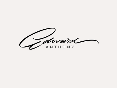 Edward Anthony calligraphy classy design flow guitar handwritten illustration lettering logo natural personal player script signature sophisticated style unique zen