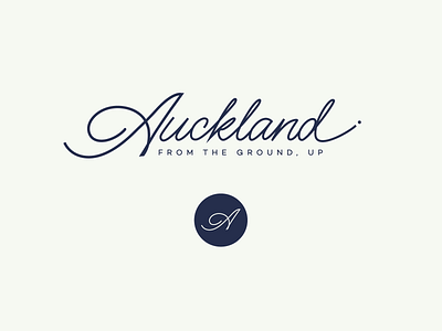 Auckland branding calligraphy custom eco flow future handtype identinty lettering letters logo modern monoline personality script sustainable type unique