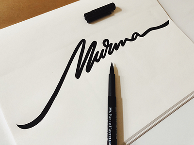 Murma branding calligraphy custom design fashion flow handwritting identity lettering logo murma script signature sketching typography