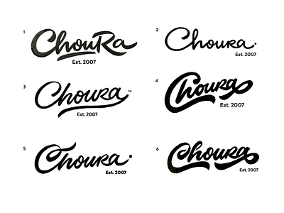 Choura brushlettering calligraphy choura custom design events flow goodtype handlettering handtype handwritten lettering logo logodesign logomaker losangeles process script type unique