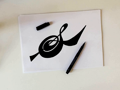 S alphabet branding brushlettering calligraphy classy custom design flow handwritten iconic illustration lettering logo process script type video vintage wordmark