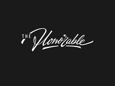 The Honorable branding calligraphy clothing custom design edgy flow fun graffiti handwritten highend identity illustration lettering logo luxury street thehonorable unique urban
