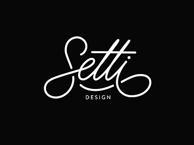 Setti branding brazilian calligraphy custom design flow graphic design her idenity illustration infinitive lettering logo loop monoline script smart type work