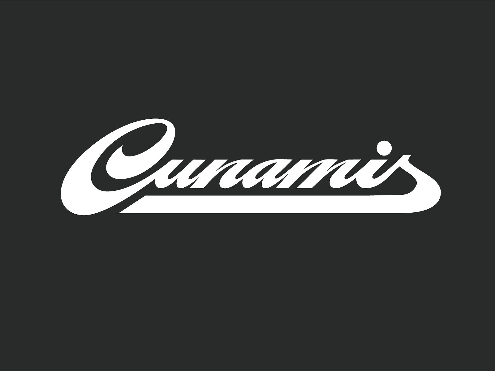 Cunamis bold branding calligraphy custom design flow futuristic goodtype guides identity illustration lettering logo logolearn process script tsunami type unique vintage