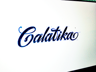 Galatika custom flow galatika graphic lettering logo process script type vectors